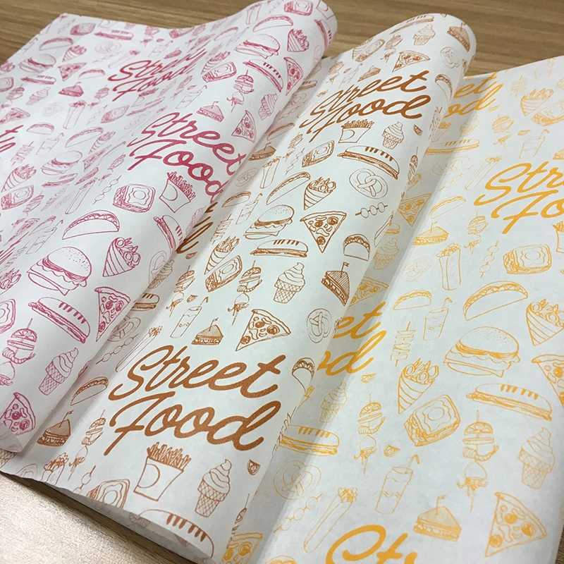 3 folded greaseproof sheets