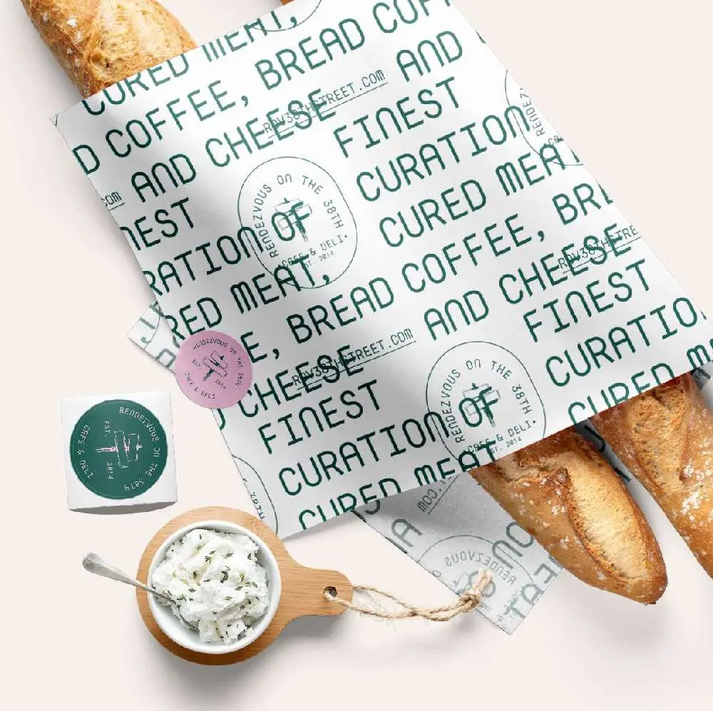 500x335mm Printed greaseproof paper NO 1