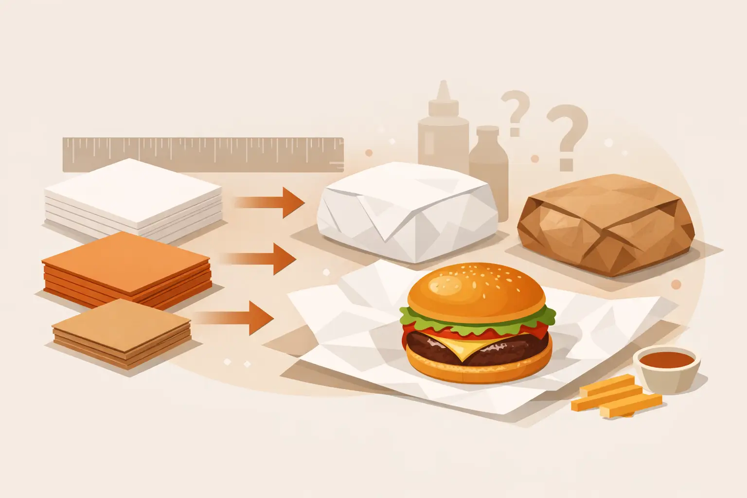 What Size Wrapping Paper for Burgers?